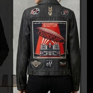 Black Mothership Patch Denim Jacket